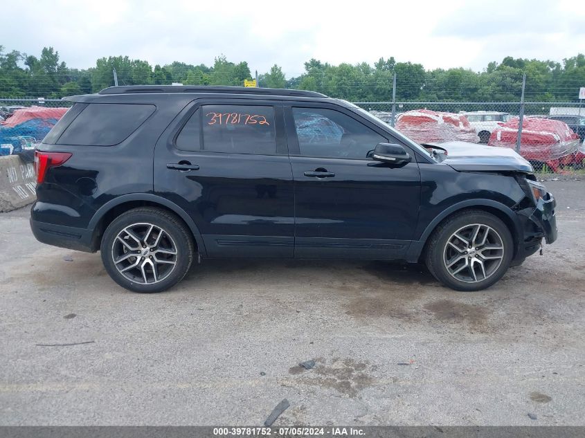 2018 Ford Explorer Sport VIN: 1FM5K8GT7JGA45911 Lot: 39781752