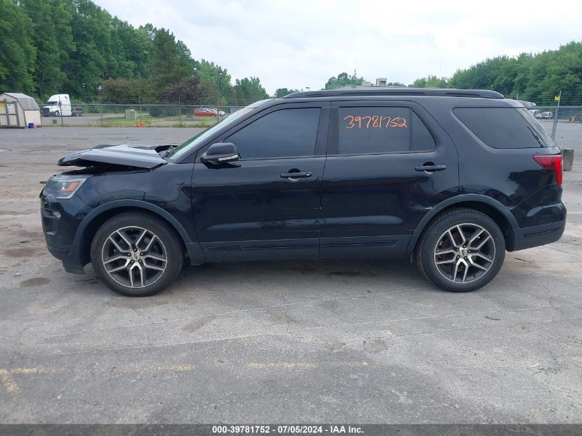 2018 Ford Explorer Sport VIN: 1FM5K8GT7JGA45911 Lot: 39781752