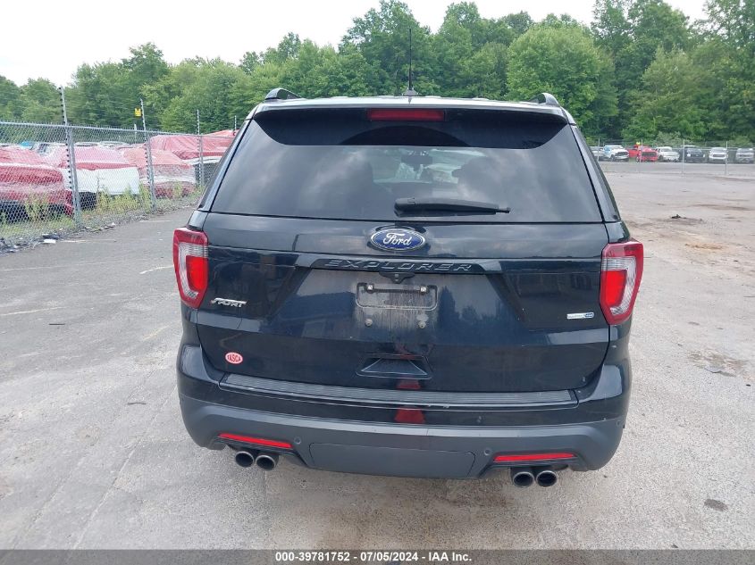 2018 Ford Explorer Sport VIN: 1FM5K8GT7JGA45911 Lot: 39781752