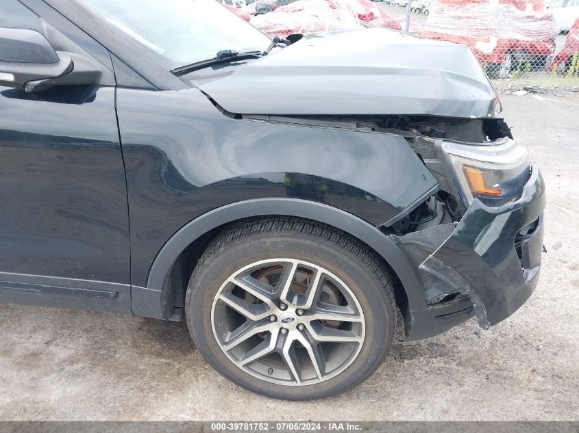 2018 Ford Explorer Sport VIN: 1FM5K8GT7JGA45911 Lot: 39781752