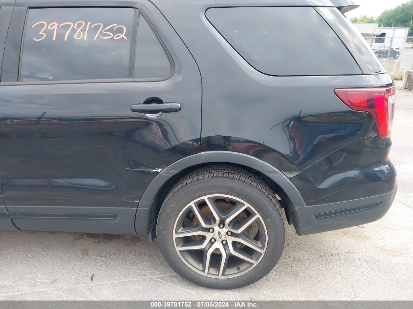 2018 Ford Explorer Sport VIN: 1FM5K8GT7JGA45911 Lot: 39781752