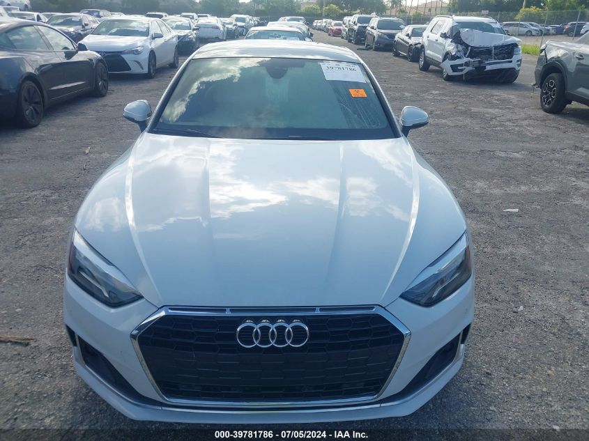 2021 Audi A5 Sportback Premium 40 Tfsi Quattro S Tronic VIN: WAUABCF53MA040024 Lot: 39781786