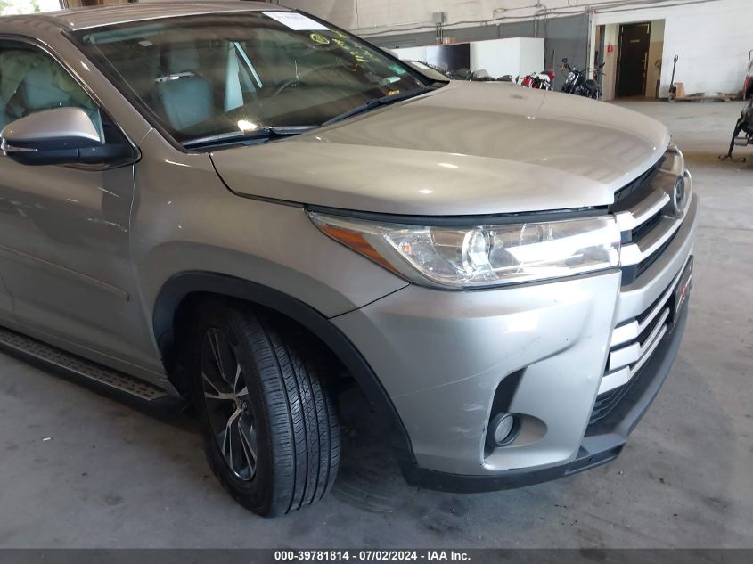 2018 Toyota Highlander Le Plus VIN: 5TDBZRFH3JS825318 Lot: 39781814