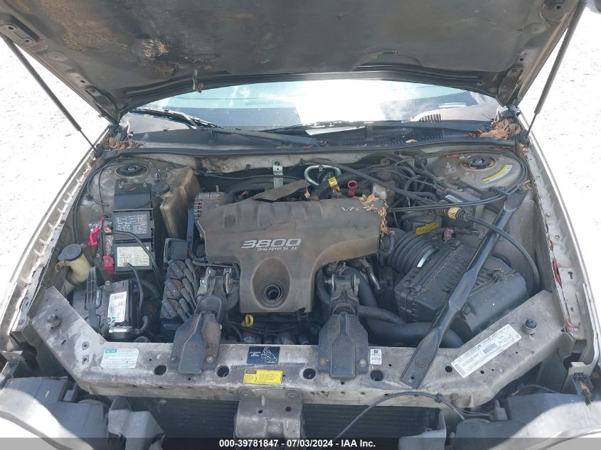 2000 Chevrolet Monte Carlo Ss VIN: 2G1WX12K0Y9342732 Lot: 39781847