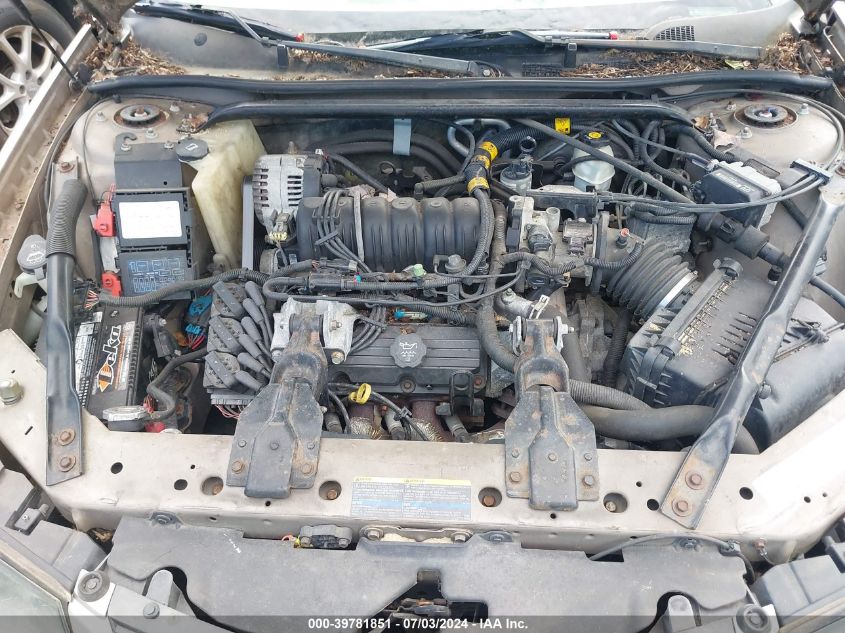 2003 Chevrolet Impala Ls VIN: 2G1WH52K139276690 Lot: 39781851