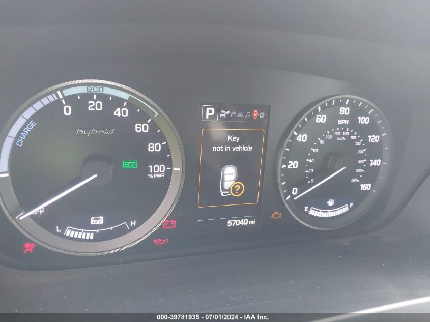 2017 Hyundai Sonata Hybrid Limited VIN: KMHE34L33HA067865 Lot: 39781935