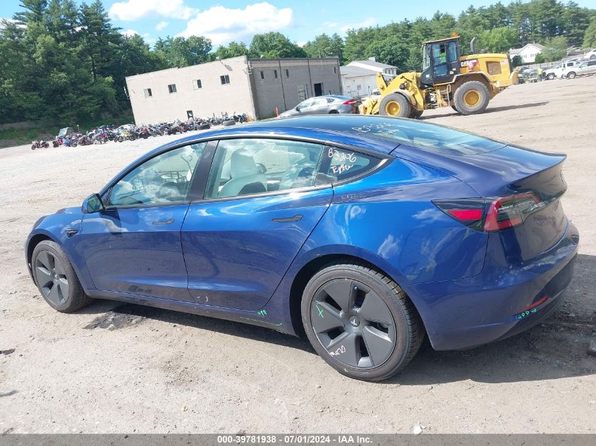 2023 Tesla Model 3 Long Range Dual Motor All-Wheel Drive VIN: 5YJ3E1EBXPF694206 Lot: 39781938