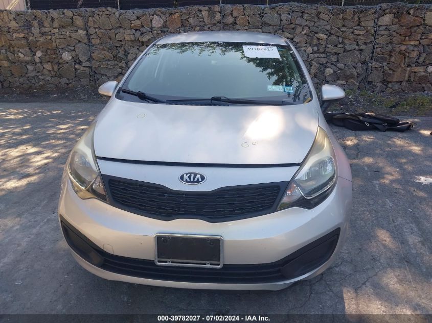 2014 Kia Rio Lx VIN: KNADM4A33E6415482 Lot: 39782027