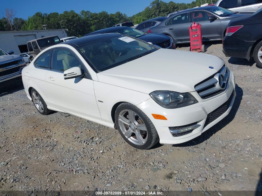 WDDGJ4HBXCF752448 | 2012 MERCEDES-BENZ C 250