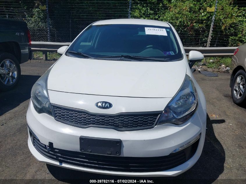 2016 Kia Rio Lx VIN: KNADM4A33G6643162 Lot: 39782116