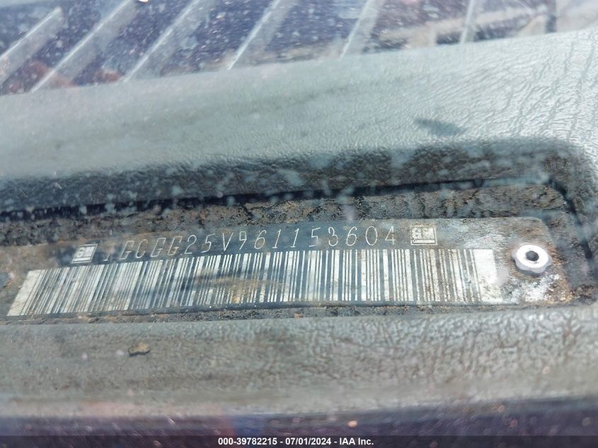 2006 Chevrolet Express Work Van VIN: 1GCGG25V961153604 Lot: 39782215