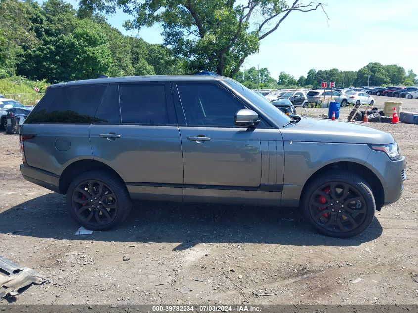 2017 Land Rover Range Rover 3.0L V6 Supercharged Hse VIN: SALGS2FV8HA329549 Lot: 39782234