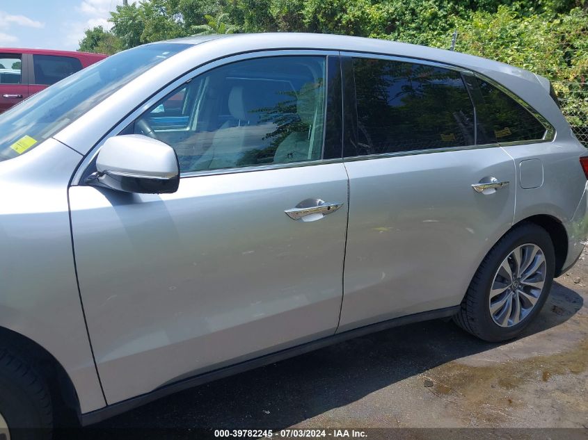 2014 Acura Mdx Technology Package VIN: 5FRYD3H42EB014540 Lot: 39782245