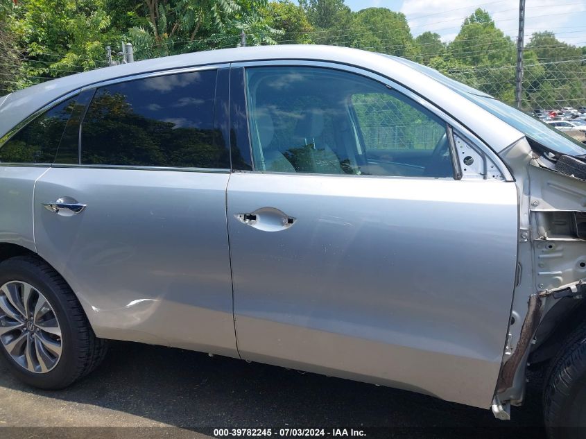 2014 Acura Mdx Technology Package VIN: 5FRYD3H42EB014540 Lot: 39782245