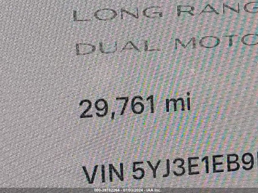 2020 Tesla Model 3 Long Range Dual Motor All-Wheel Drive VIN: 5YJ3E1EB9LF622083 Lot: 39782264