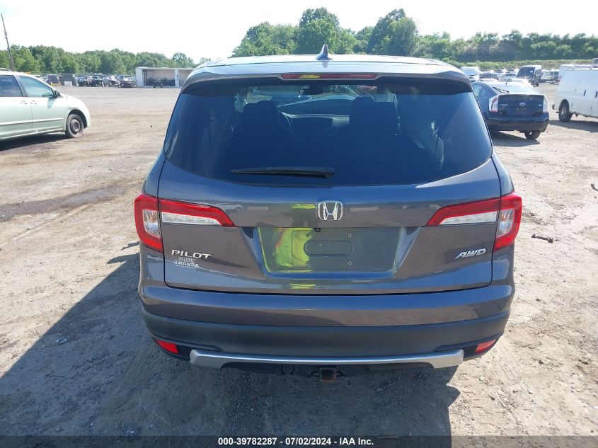 2019 Honda Pilot Ex-L VIN: 5FNYF6H4XKB068757 Lot: 39782287