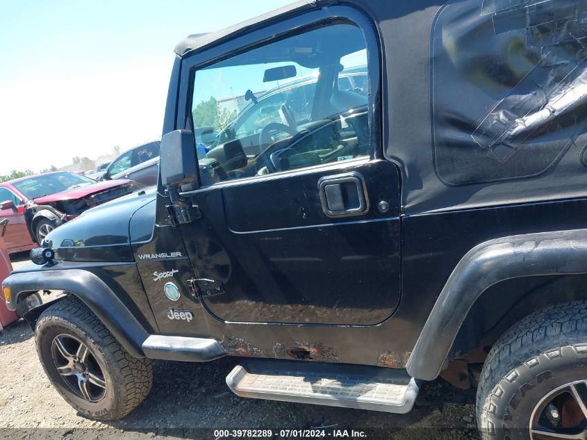 1J4FA49S12P724934 2002 Jeep Wrangler Sport