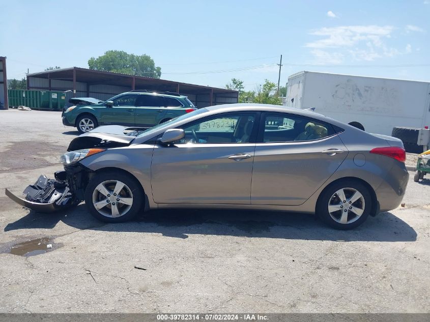 2013 Hyundai Elantra Gls VIN: 5NPDH4AE9DH237008 Lot: 39782314