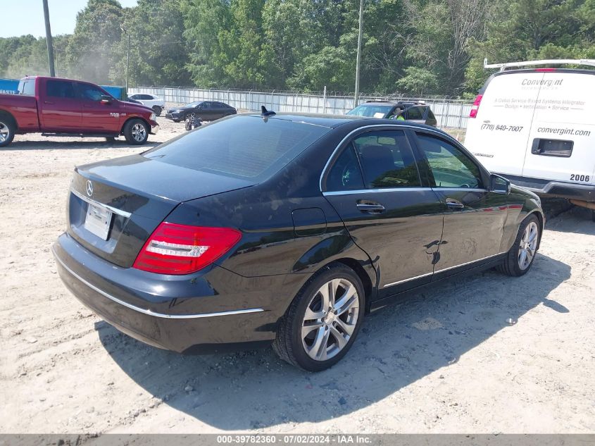 2013 Mercedes-Benz C 250 250 VIN: WDDGF4HB0DA794790 Lot: 39782360