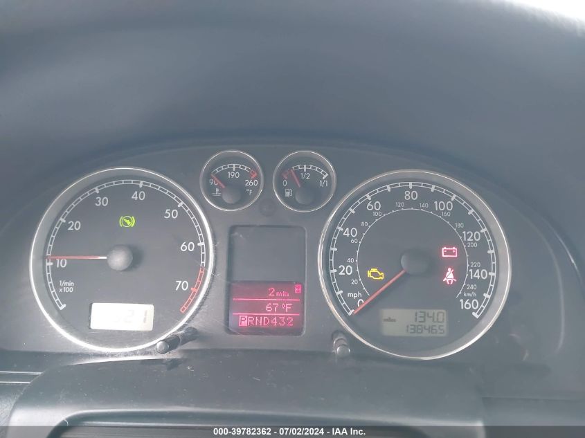 2004 Volkswagen Passat Glx VIN: WVWWH63B74E038787 Lot: 39782362