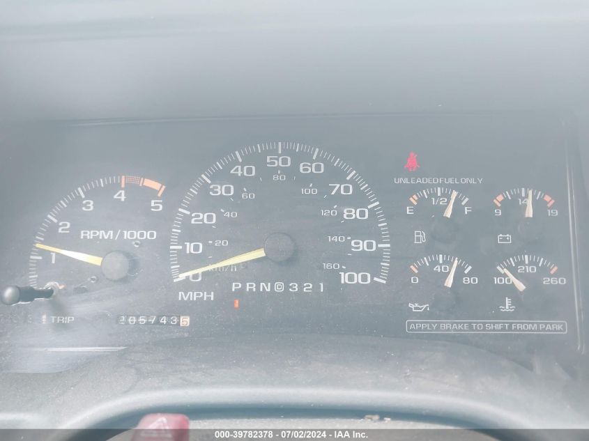 1995 Chevrolet Gmt-400 K1500 VIN: 1GCEK19KXSE250510 Lot: 39782378