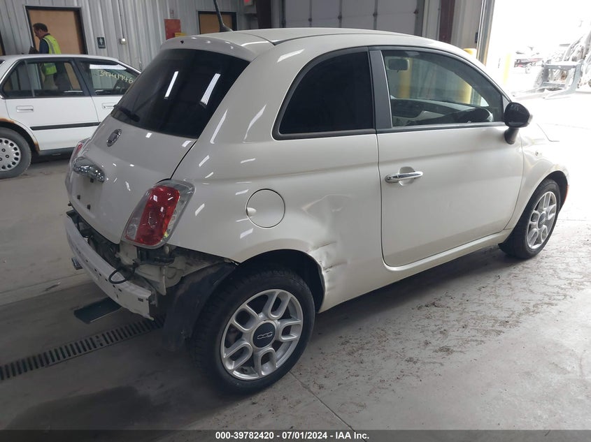 2013 Fiat 500 Pop VIN: 3C3CFFARODT596123 Lot: 39782420