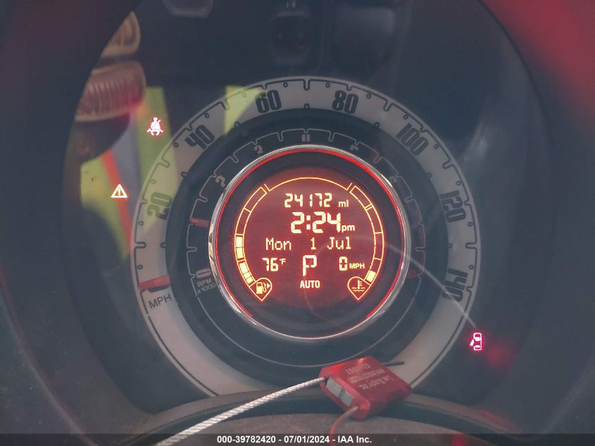 2013 Fiat 500 Pop VIN: 3C3CFFARODT596123 Lot: 39782420