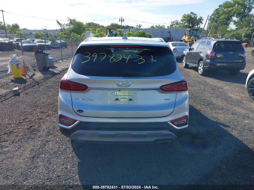 2019 Hyundai Santa Fe Sel VIN: 5NMS3CAD3KH079914 Lot: 39782431