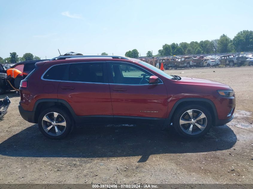 2019 Jeep Cherokee Limited Fwd VIN: 1C4PJLDBXKD416125 Lot: 39782456