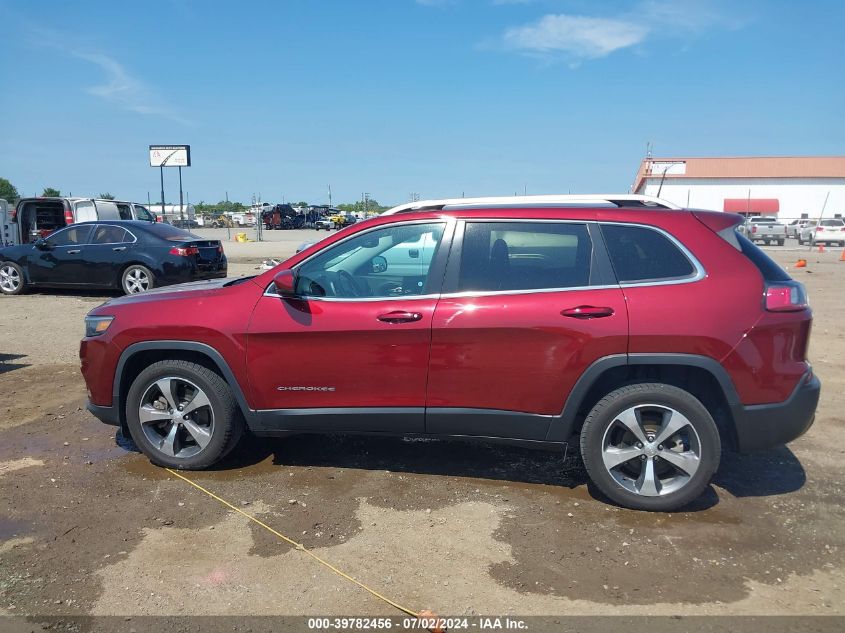 2019 Jeep Cherokee Limited Fwd VIN: 1C4PJLDBXKD416125 Lot: 39782456