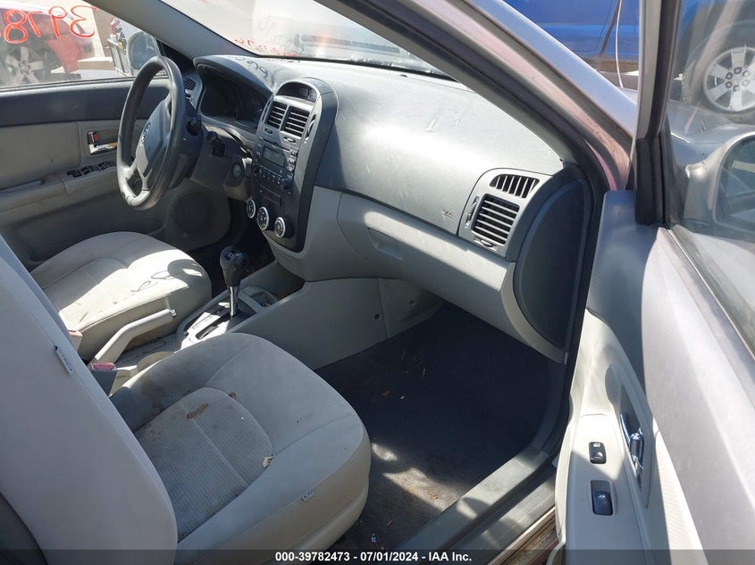 2009 Kia Spectra Ex VIN: KNAFE221395658096 Lot: 39782473