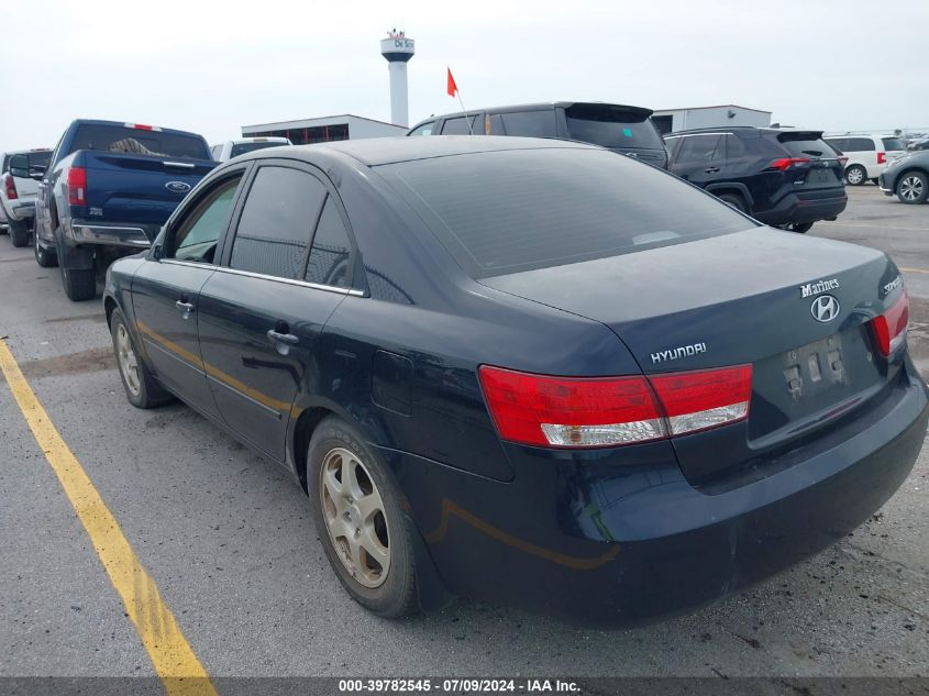 2006 Hyundai Sonata Gls VIN: 5NPEU46C66H072206 Lot: 39782545