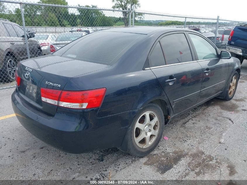 2006 Hyundai Sonata Gls VIN: 5NPEU46C66H072206 Lot: 39782545