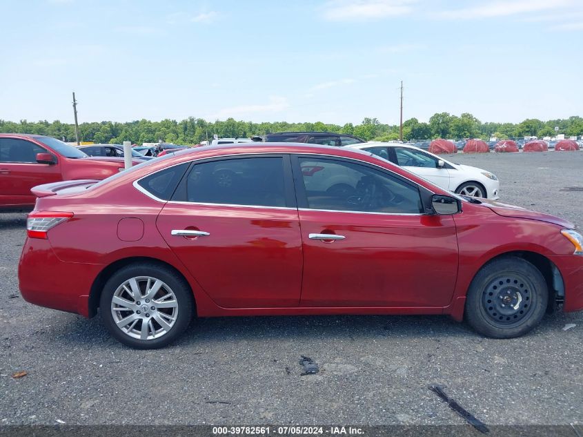 2013 Nissan Sentra Sl VIN: 3N1AB7AP4DL767705 Lot: 39782561