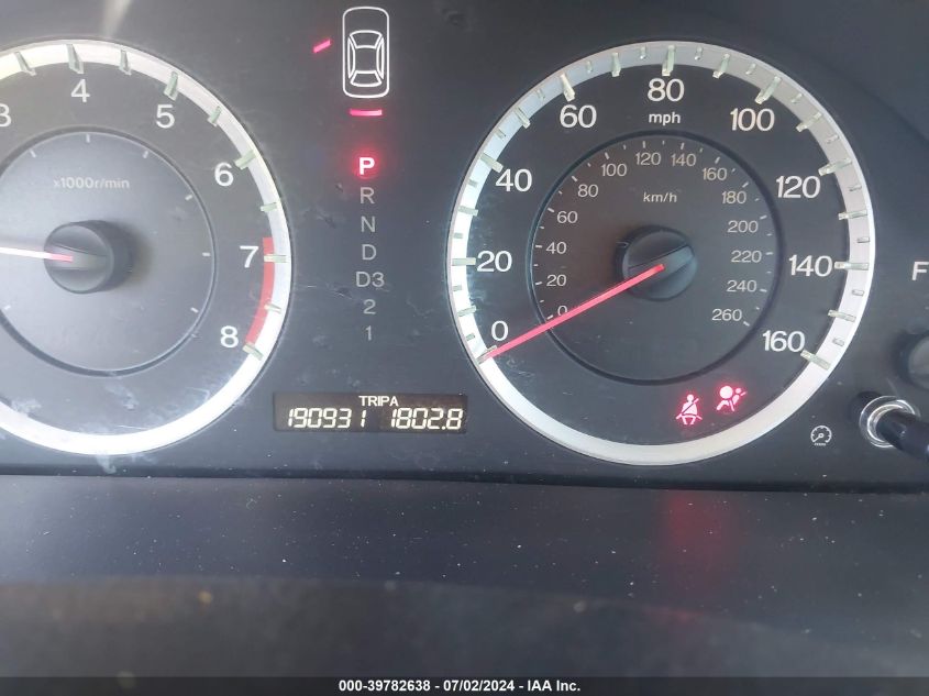 2009 Honda Accord 2.4 Lx VIN: 1HGCP26319A171953 Lot: 39782638