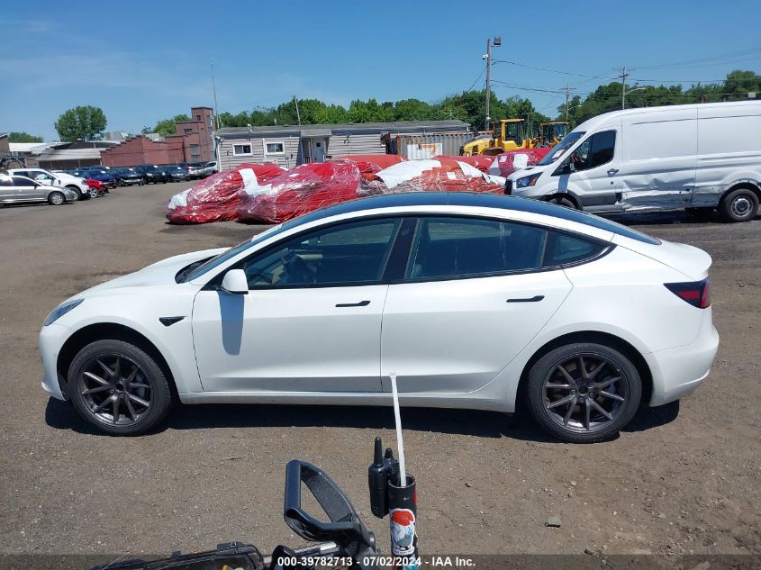 2021 Tesla Model 3 Standard Range Plus Rear-Wheel Drive VIN: 5YJ3E1EA5MF085107 Lot: 39782713