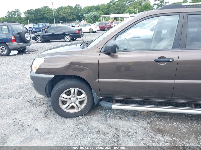 2007 Kia Sportage Lx V6 VIN: KNDJF723477417058 Lot: 39782720