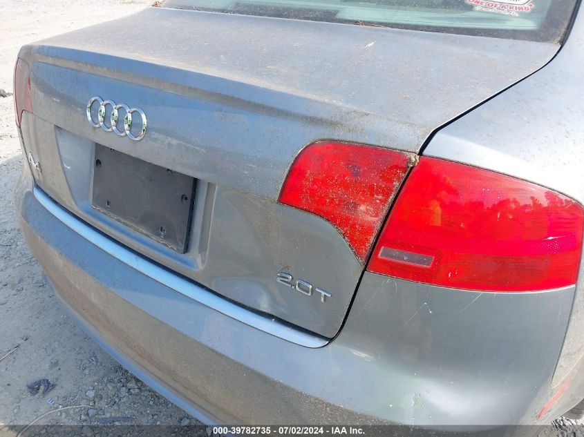 WAUAF78E98A054802 | 2008 AUDI A4