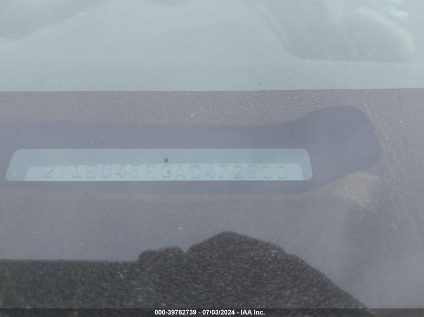 2010 Toyota Corolla S VIN: 2T1BU4EE0AC472800 Lot: 39782739