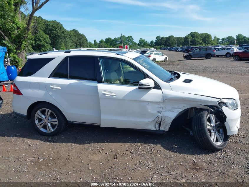 2014 Mercedes-Benz Ml 350 4Matic VIN: 4JGDA5HB0EA292182 Lot: 39782754