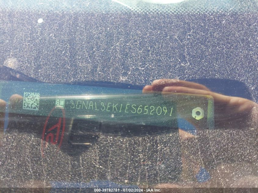 2014 Chevrolet Captiva Lt VIN: 3GNAL3EK1ES652091 Lot: 39782781