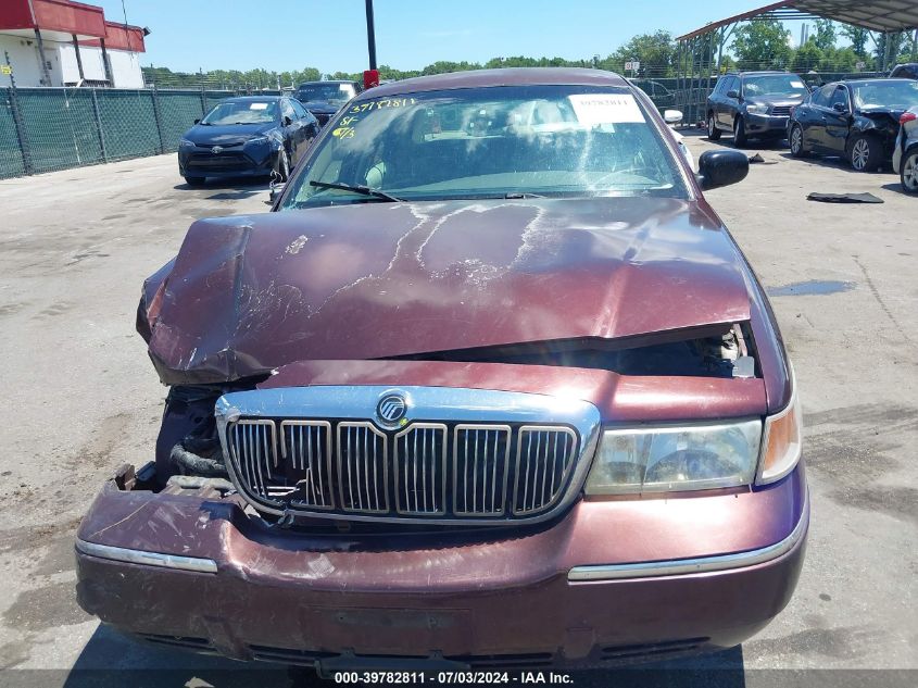2001 Mercury Grand Marquis Gs VIN: 2MEFM74W31X623622 Lot: 39782811