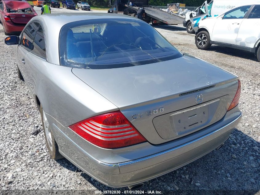 2004 Mercedes-Benz Cl 500 VIN: WDBPJ75JX4A042468 Lot: 39782830