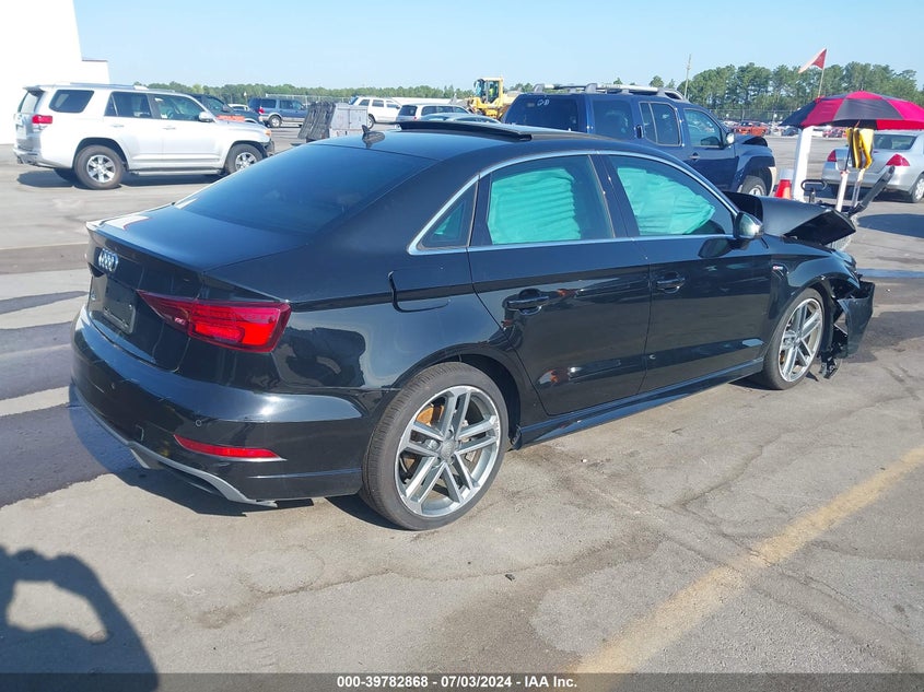 2018 Audi A3 2.0T Premium/2.0T Tech Premium VIN: WAUGUGFF8J1085802 Lot: 39782868