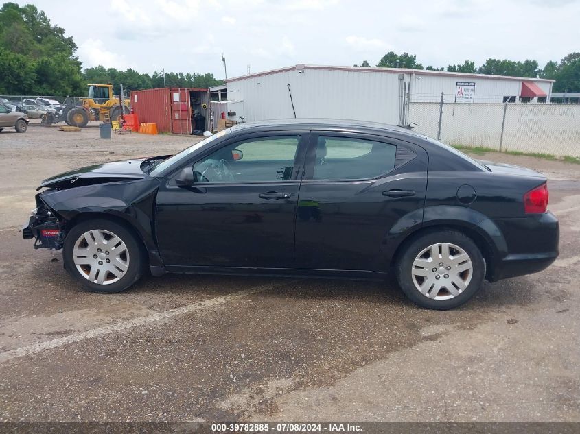 2012 Dodge Avenger Se VIN: 1C3CDZAB8CN227681 Lot: 39782885