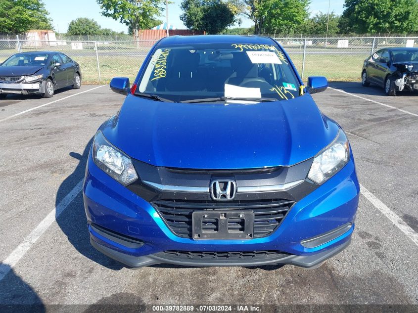 2018 Honda Hr-V Lx VIN: 3CZRU6H36JG729138 Lot: 39782889