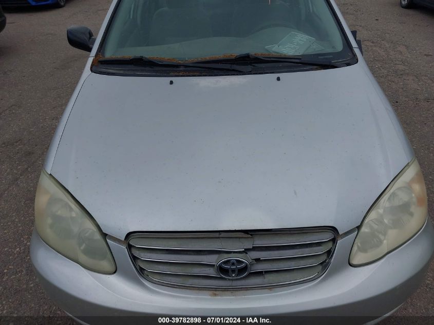 2003 Toyota Corolla Ce VIN: 1NXBR32E33Z048688 Lot: 39782898