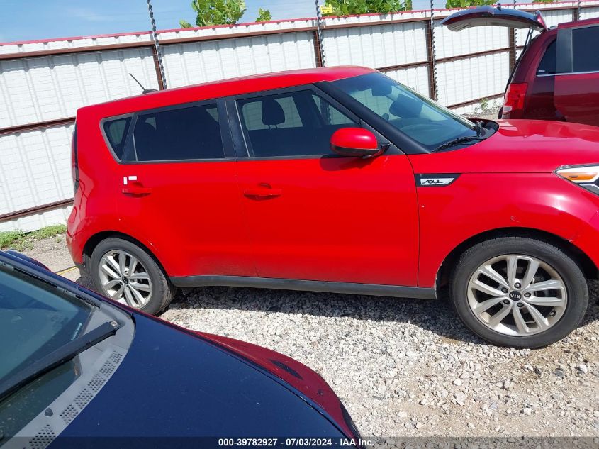 2018 Kia Soul + VIN: KNDJP3A52J7580727 Lot: 39782927