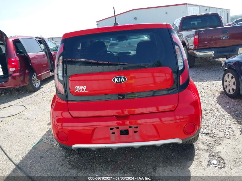 2018 Kia Soul + VIN: KNDJP3A52J7580727 Lot: 39782927