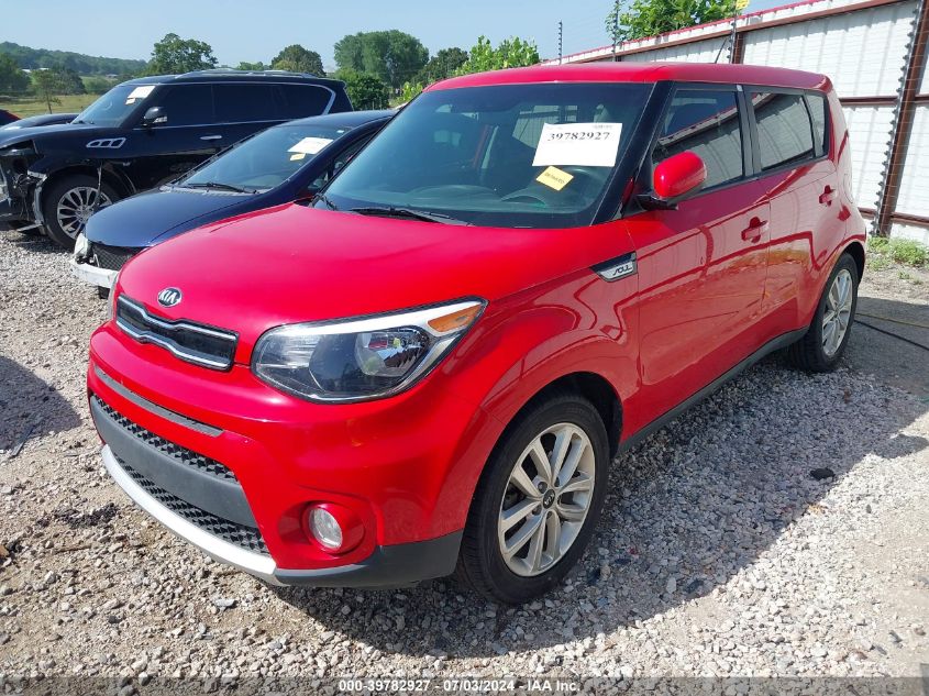 2018 Kia Soul + VIN: KNDJP3A52J7580727 Lot: 39782927